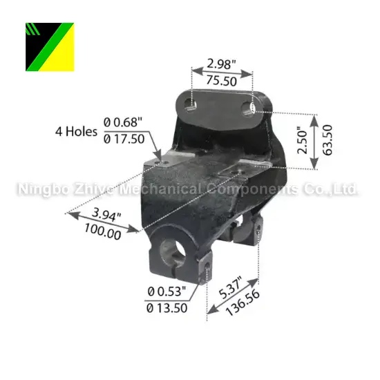 Parte anteriore del gancio per colata di investimento in schiuma persa in ferro duttile